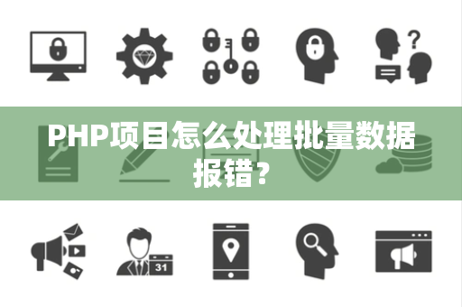 PHP项目怎么处理批量数据报错？