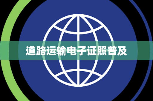 道路运输电子证照普及