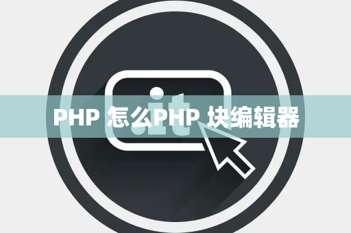 PHP 怎么PHP 块编辑器