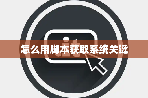 怎么用脚本获取系统关键