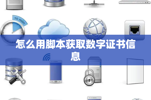 怎么用脚本获取数字证书信息