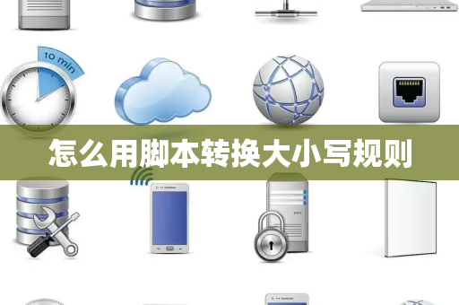 怎么用脚本转换大小写规则