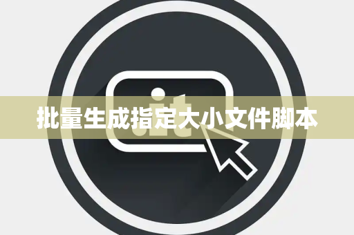 批量生成指定大小文件脚本