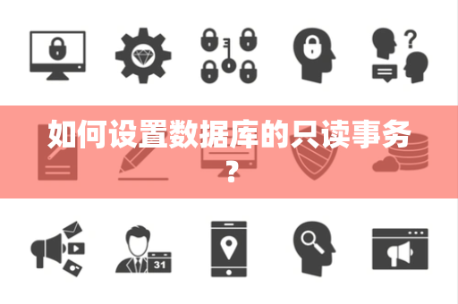 如何设置数据库的只读事务？