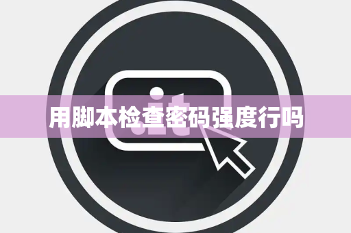 用脚本检查密码强度行吗