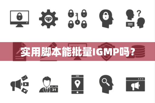 实用脚本能批量IGMP吗？