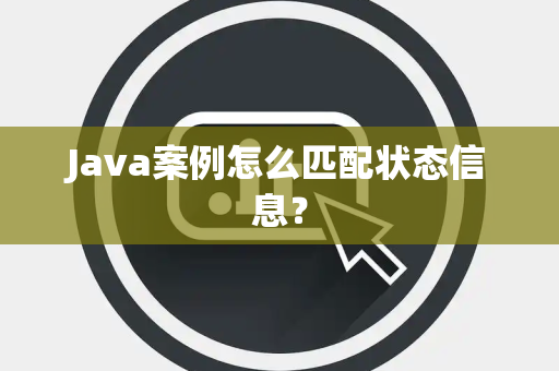 Java案例怎么匹配状态信息？