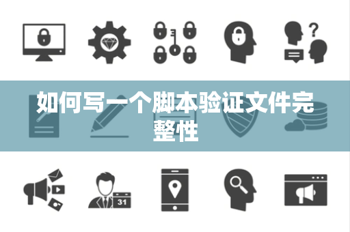 如何写一个脚本验证文件完整性