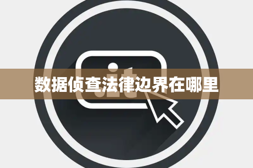 数据侦查法律边界在哪里