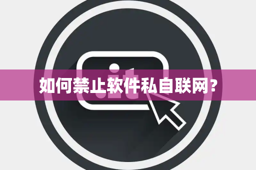如何禁止软件私自联网? 如何禁止软件私自联网?