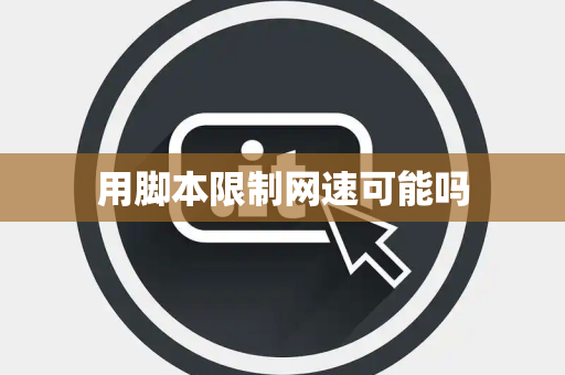 用脚本限制网速可能吗