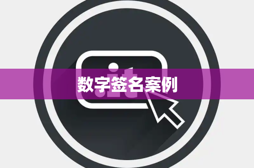 数字签名案例