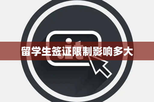 留学生签证限制影响多大