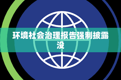 环境社会治理报告强制披露没