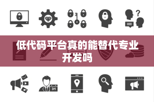 低代码平台真的能替代专业开发吗