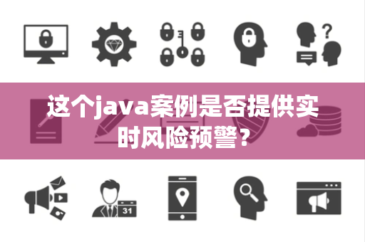 这个java案例是否提供实时风险预警？