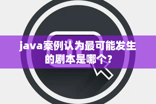 java案例认为最可能发生的剧本是哪个？