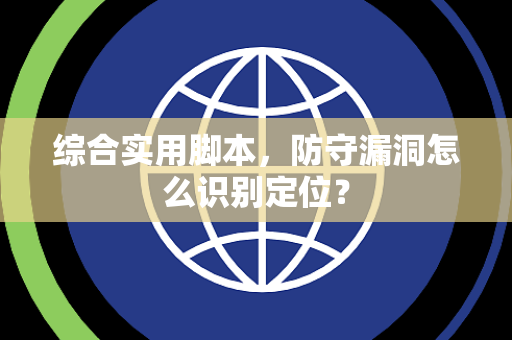 综合实用脚本，防守漏洞怎么识别定位？