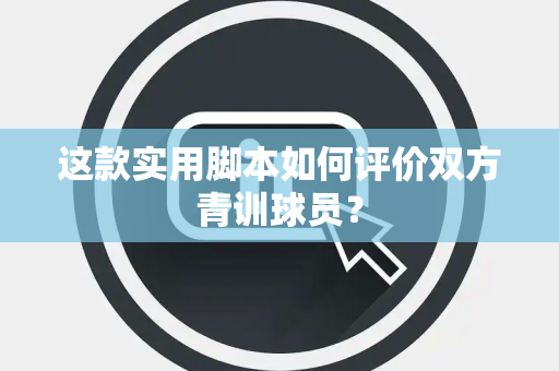这款实用脚本如何评价双方青训球员？