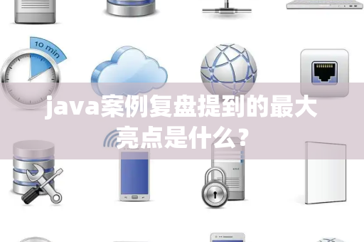 java案例复盘提到的最大亮点是什么？