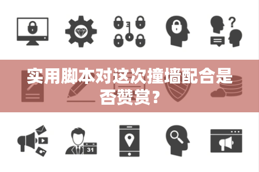 实用脚本对这次撞墙配合是否赞赏？