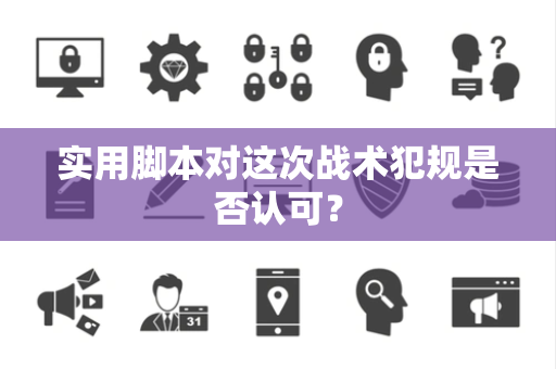 实用脚本对这次战术犯规是否认可？