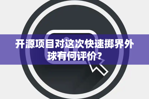 开源项目对这次快速掷界外球有何评价？