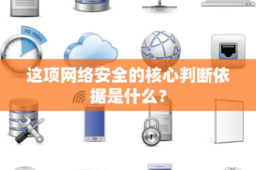 这项网络安全的核心判断依据是什么？