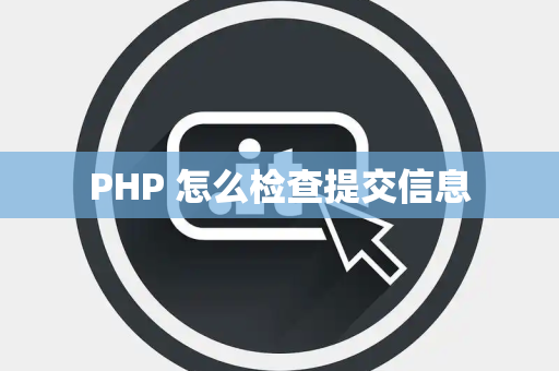 PHP 怎么检查提交信息