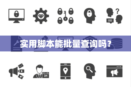 实用脚本能批量查询吗? 实用脚本能批量查询吗?