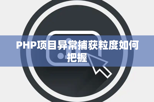 PHP项目异常捕获粒度如何把握