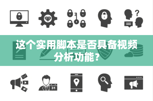 这个实用脚本是否具备视频分析功能？