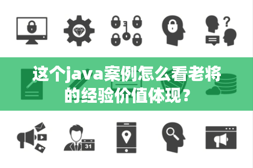 这个java案例怎么看老将的经验价值体现？