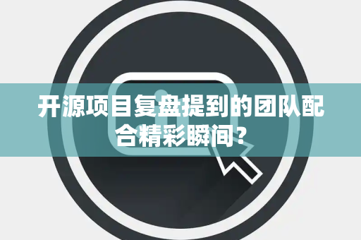开源项目复盘提到的团队配合精彩瞬间？