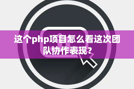 这个php项目怎么看这次团队协作表现？