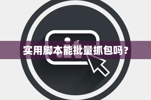 实用脚本能批量抓包吗？