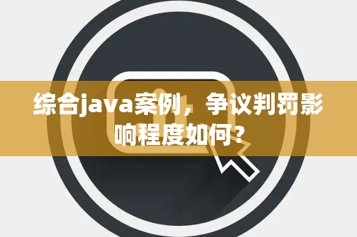 综合java案例，争议判罚影响程度如何？