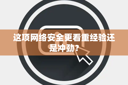 这项网络安全更看重经验还是冲劲？