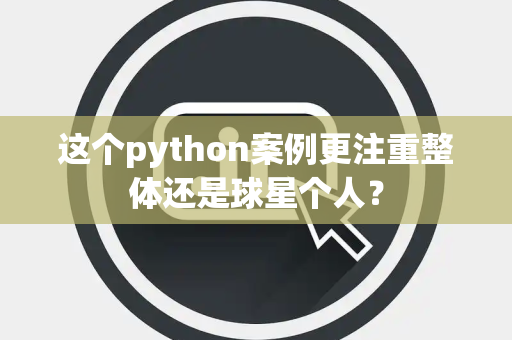这个python案例更注重整体还是球星个人？