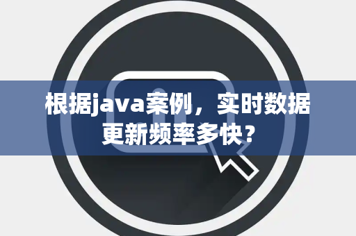 根据java案例，实时数据更新频率多快？