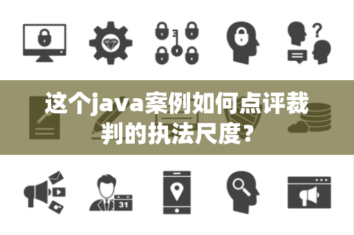 这个java案例如何点评裁判的执法尺度？