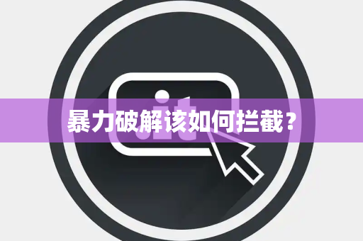 暴力破解该如何拦截？