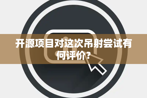 开源项目对这次吊射尝试有何评价？