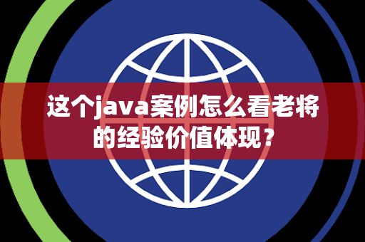 这个java案例怎么看老将的经验价值体现？