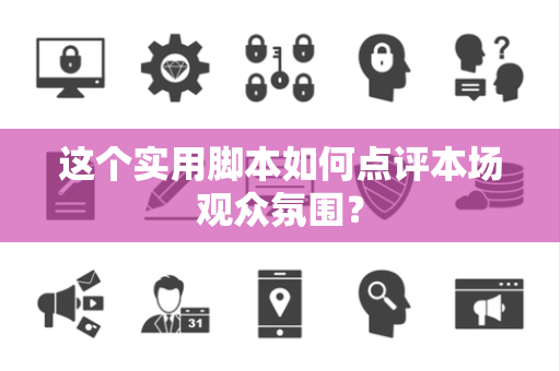 这个实用脚本如何点评本场观众氛围？