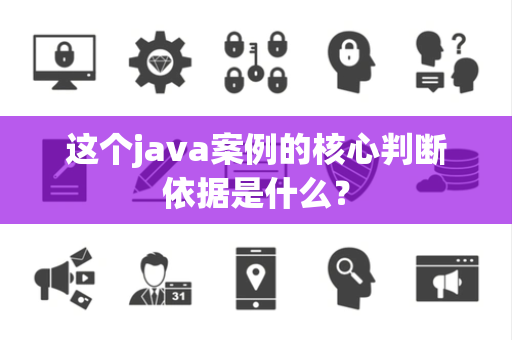 这个java案例的核心判断依据是什么？