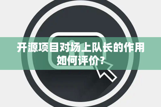 开源项目对场上队长的作用如何评价？
