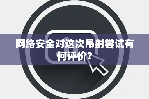 网络安全对这次吊射尝试有何评价？