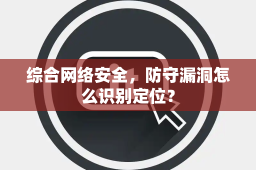 综合网络安全，防守漏洞怎么识别定位？