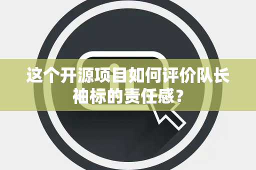 这个开源项目如何评价队长袖标的责任感？